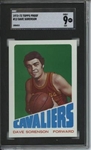 1972 Topps #12 Dave Sorenson 9 card progressive proof.